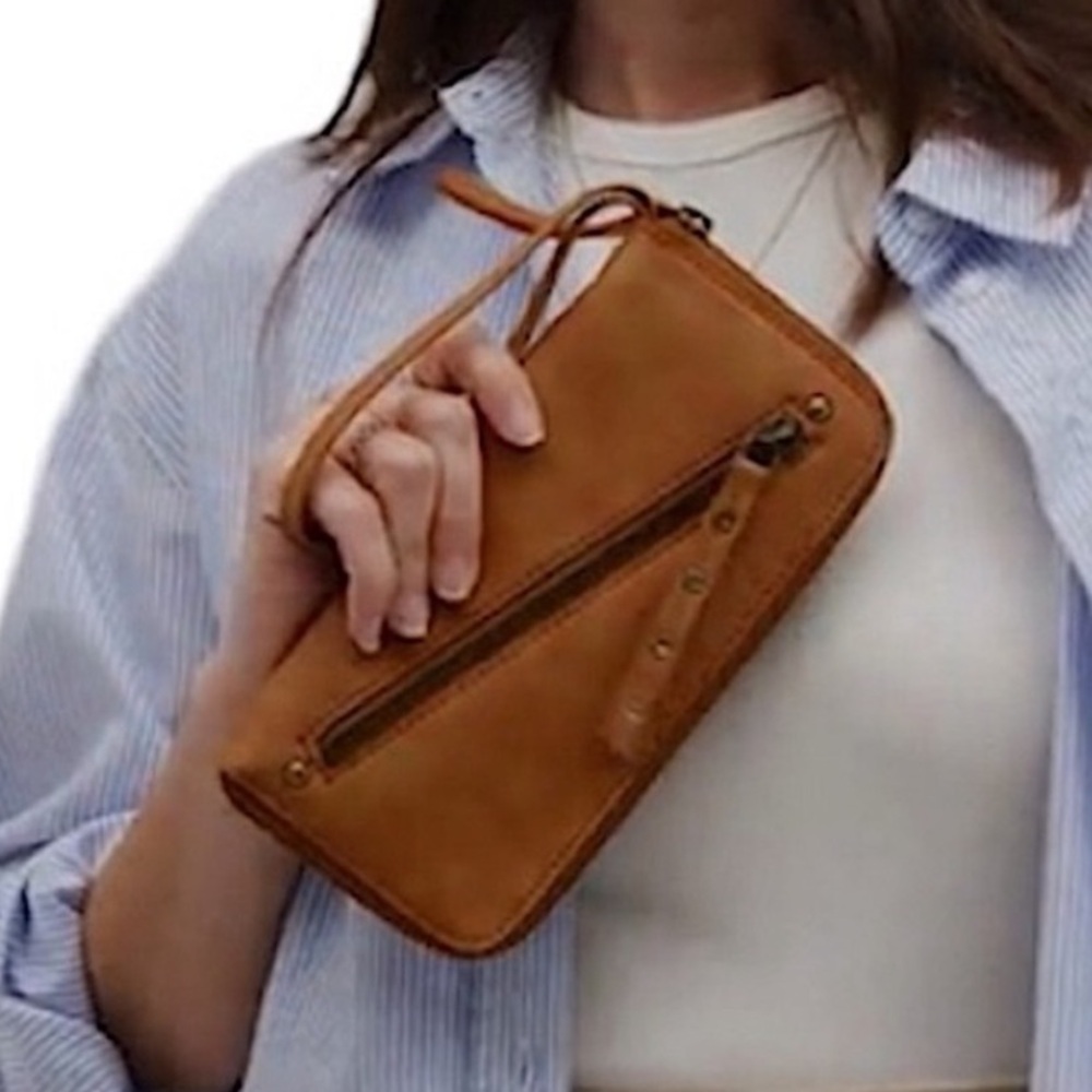 FP Movement by Free People Tan Wristlet Clutch